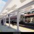 A look at the plan for a new Amtrak boarding platform. 