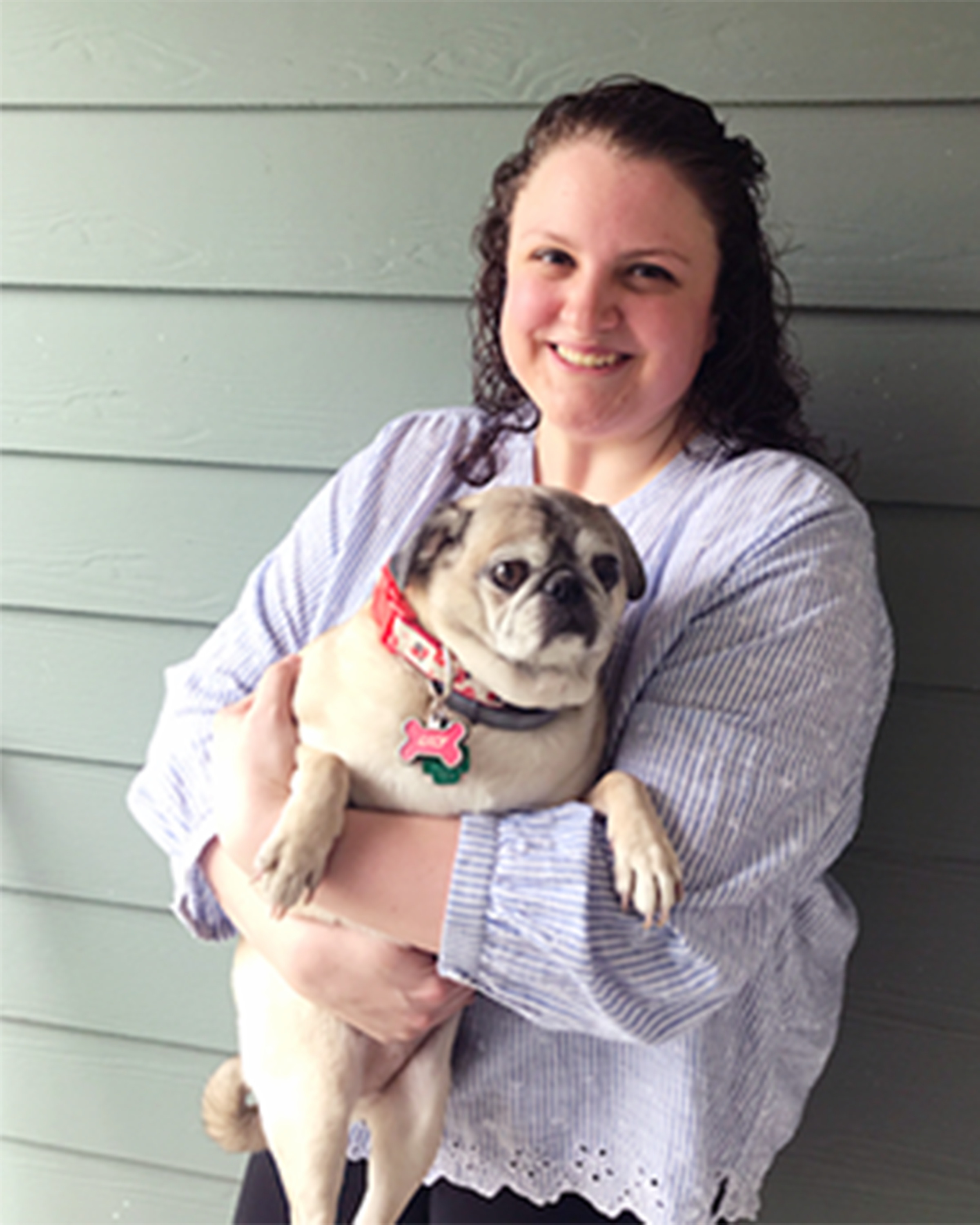 University of Illinois veterinary student Katie Havighorst, with her dog Lily, had planned to attend a national symposium before the pandemic forced its cancellation. (Provided photo)